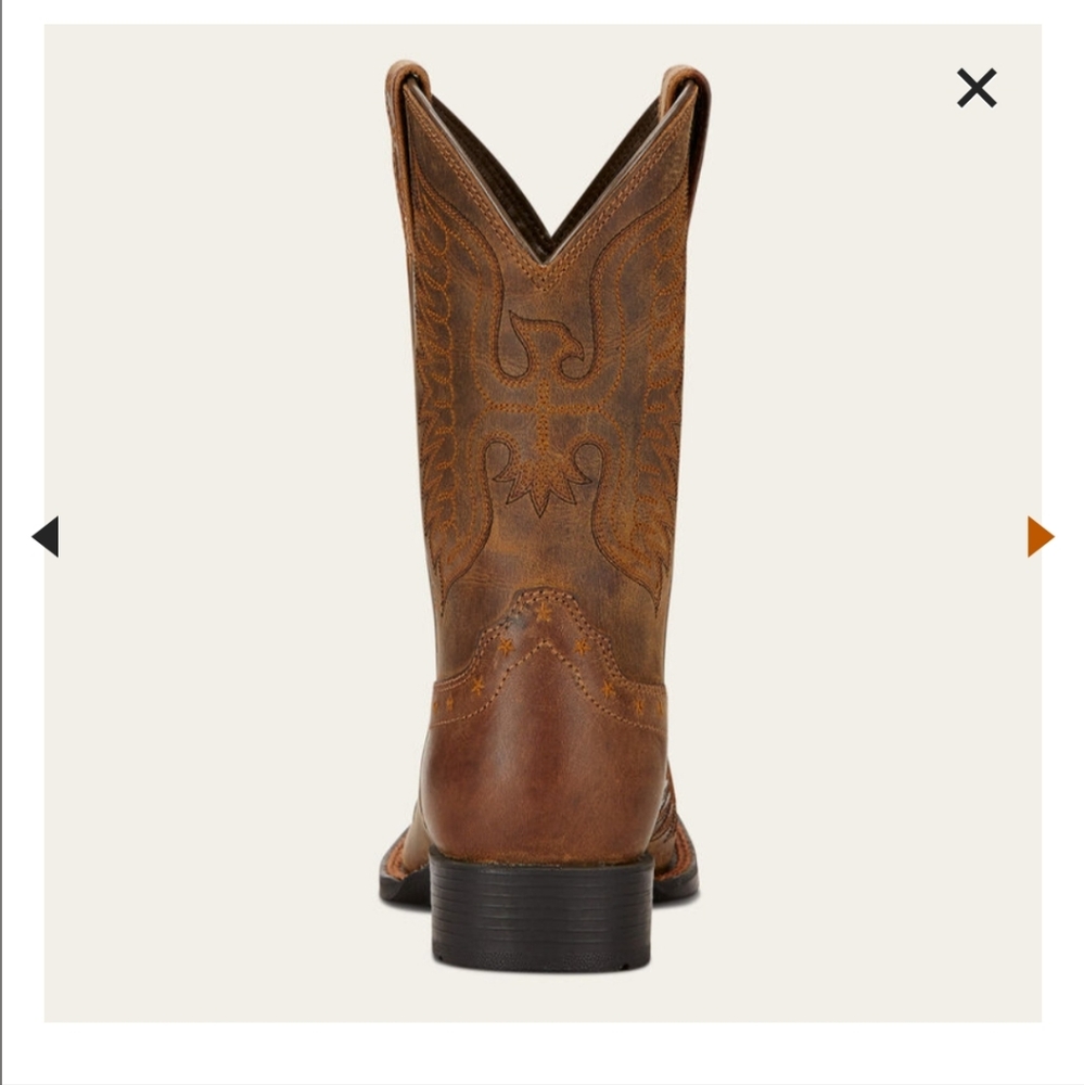 Ariat Honor Western Distressed Brown Western Boots Size 13 (1) - Picture 2 of 10